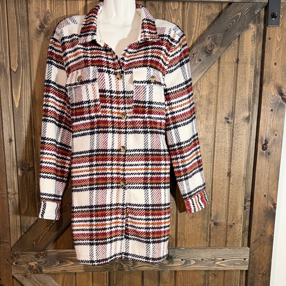 Natural Reflections Multicolor Houndstooth Jacket